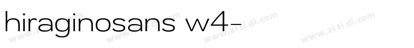 hiraginosans w4字体转换